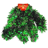 Новогодняя мишура, цвет: темно-зеленый, 270 см 11293 артикул 12378b.