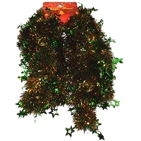 Новогодняя мишура Цвет: зеленый с оранжевым, 270 см 11317 артикул 12387b.