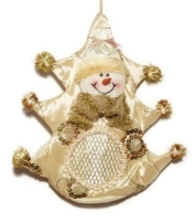 Мешочек для подарков "Снеговик" артикул 12410b.