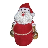 Новогоднее украшение для бутылки "Санта" 14959 артикул 12414b.