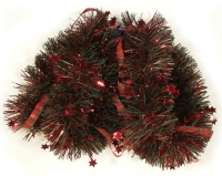 Новогодняя мишура Цвет: красный с зеленым, 180 см 9286 артикул 12430b.