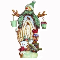 Новогоднее декоративное украшение "Снеговик" 11558 артикул 12441b.