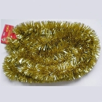 Новогодняя мишура, цвет: золотистый, 270 см 17471 артикул 12461b.