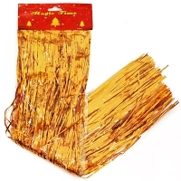 Новогодняя мишура "Дождик", цвет: желто-оранжевый 12588 артикул 12466b.