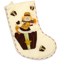 Новогодний гольф для подарков "Снеговик" 15501 артикул 12484b.