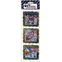 Оконное украшение "Снеговик", 3 шт 9186 артикул 12500b.