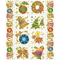 Оконное украшение "Рождественские Колокольчики" 15001 артикул 12533b.