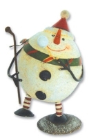 Новогоднее украшение "Снеговик-спортсмен" 11643 артикул 12552b.