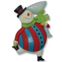 Магнит новогодний "Снеговик с бокалом" 12460 артикул 12562b.